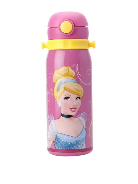 

Disney Girls Pink Cindrella Printed Water Bottle 450 ML