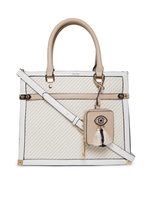 

ALDO White Structured Handheld Bag