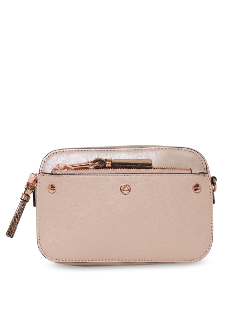 

ALDO Rose Gold Structured Sling Bag