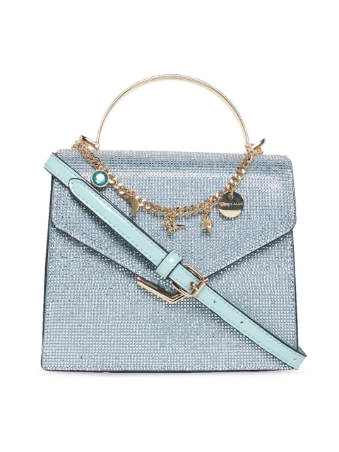 

ALDO Blue Textured Structured Satchel