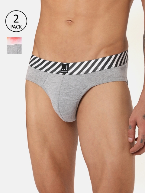 

RAD.MAD.BAD Men Pack Of 2 Assorted Anti-Microbial Basic Briefs