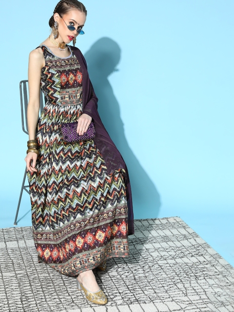 

ZOLA Gorgeous Green Art Silk Bling It On Kurta