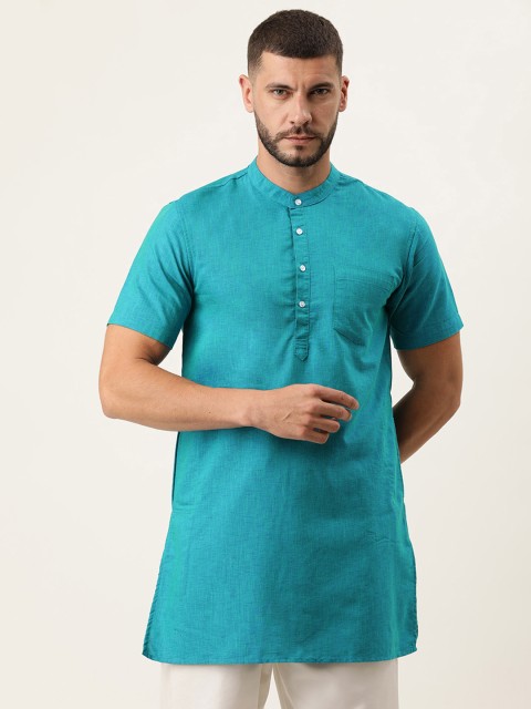 

IVOC Men Blue Slim Fit Straight Kurta
