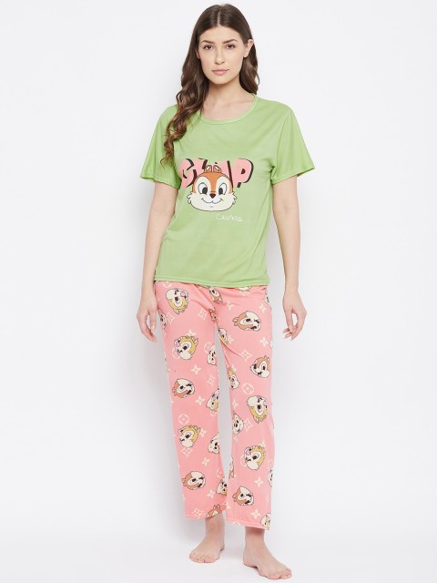 

Camey Women Green Night suits