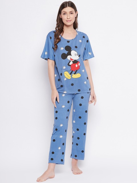 

Camey Women Blue Printed Night suit