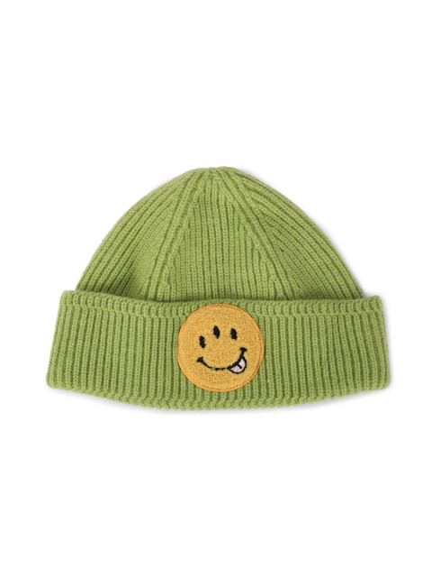 

FOREVER 21 Women Lime Green & Yellow Ribbed Beanie