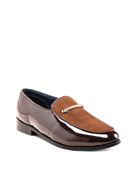 

MONKSTORY Men Brown Solid Formal Loafers
