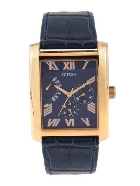 

GUESS Men Navy Multifunction Dial Watch W0609G2, Navy blue