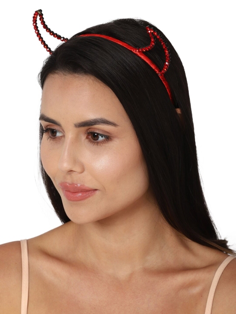 

FOREVER 21 Women Red Embellished Hairband