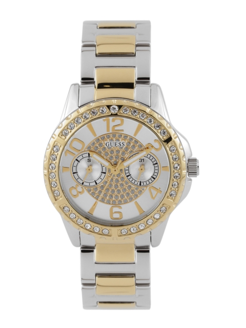 

GUESS Women Silver-Toned Multifunction Watch W0705L4-2