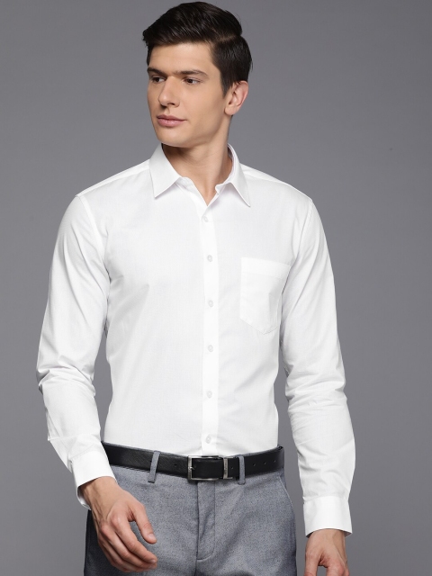 

Louis Philippe Men White Slim Fit Pure Cotton Formal Shirt