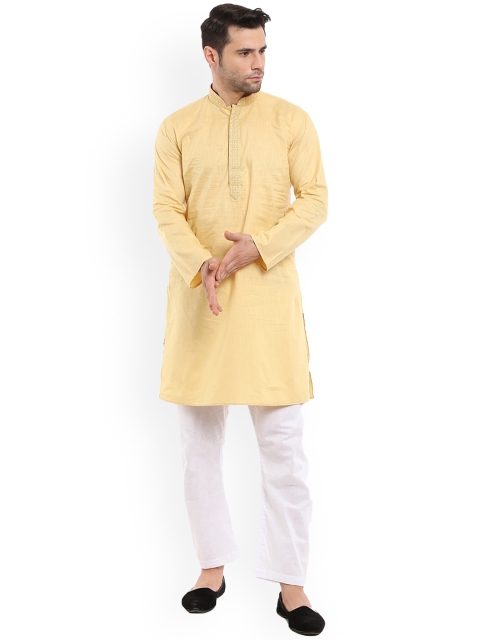 

V-Mart Men Grey Pure Cotton Kurta with Pyjamas