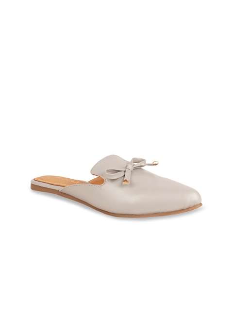 

Rocia Women Grey Mules with Bows Flats