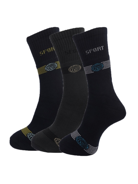 

Dollar Socks Men Pack of 3 Assorted Cotton Above Ankle Length Socks