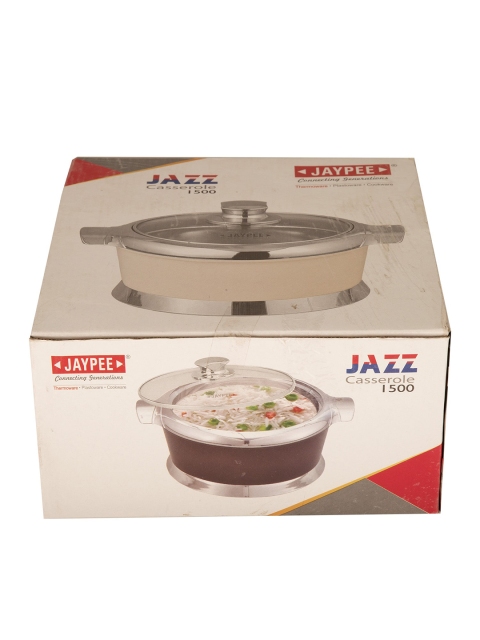 

JAYPEE White & Silver-Toned Casserole Food Storage Container