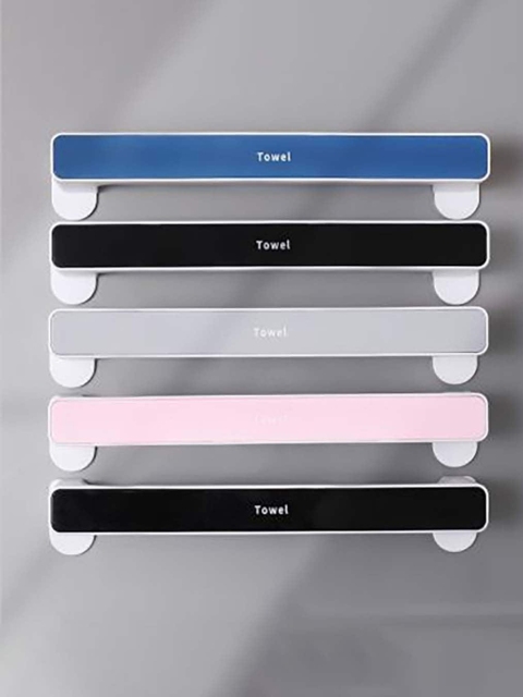 

MARKET99 Black Pack of 1 Towel Rail