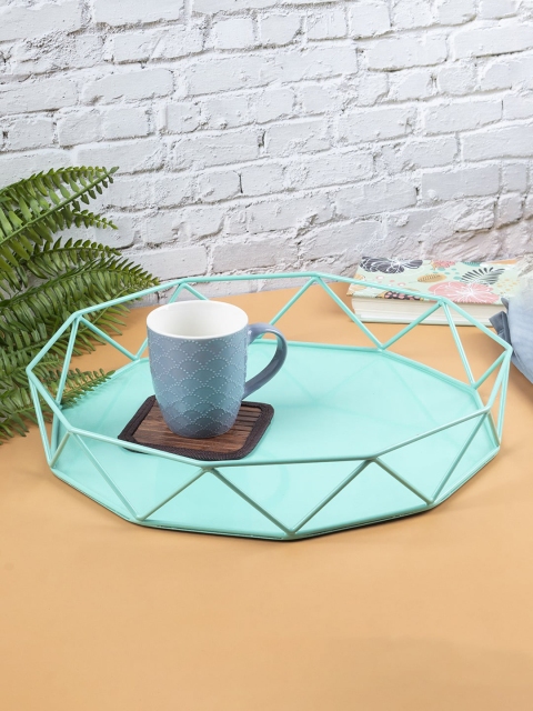 

MARKET99 Turquoise Blue Solid Serving Tray