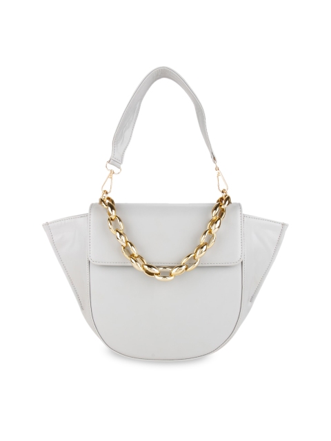 

Rocia Grey Swagger Shoulder Bag with Tasselled