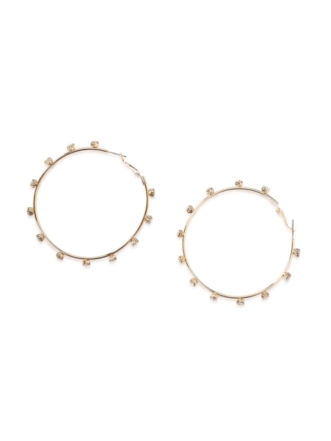 

FOREVER 21 Gold-Toned Contemporary Hoop Earrings