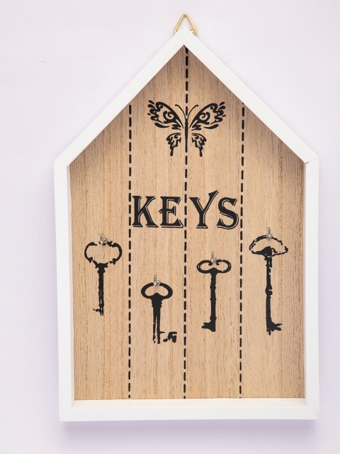 

Key House White & Brown Key Holder