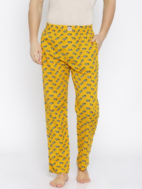 

Jack & Jones Yellow Printed Pyjamas