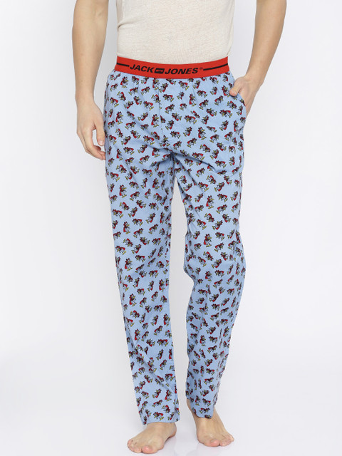 

Jack & Jones Blue Printed Pyjamas