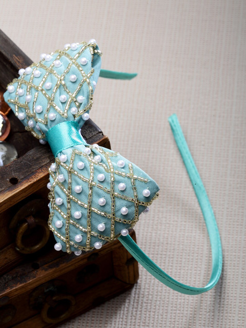 

Stoln Girls Sea Green Embellished Hairband