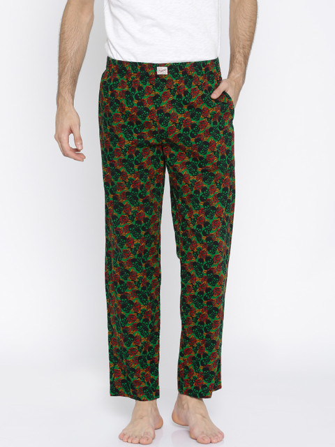 

Jack & Jones Green & Red Printed Pyjamas
