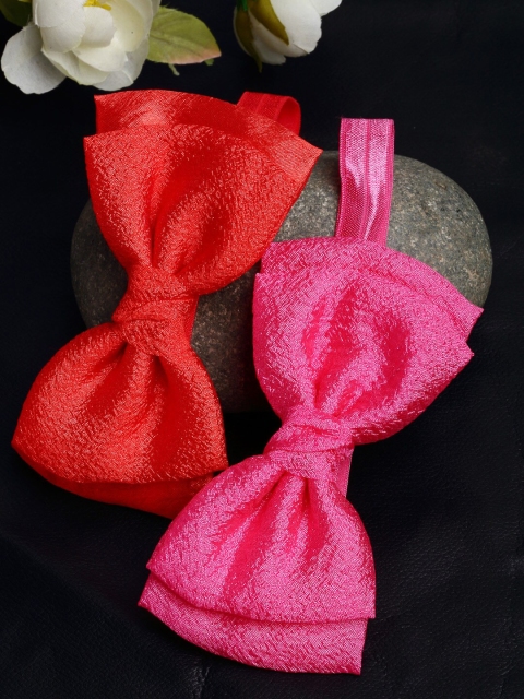 

Stoln Girls Red & Pink Set of 2 Hairband