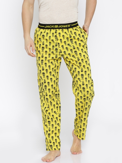 

Jack & Jones Yellow Printed Pyjamas