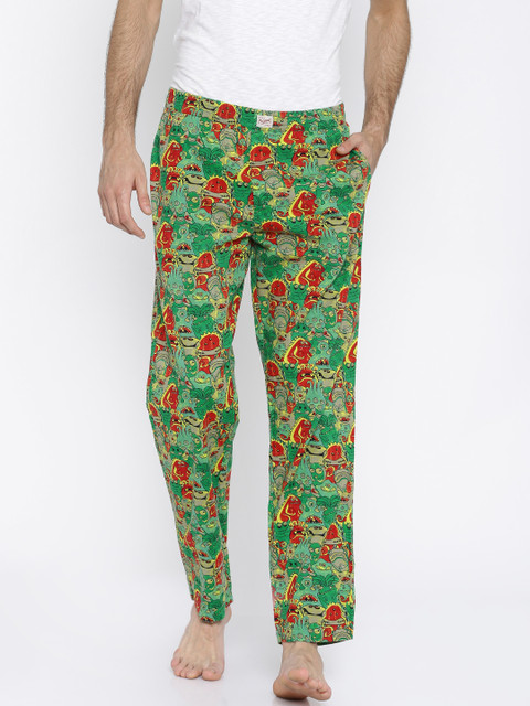

Jack & Jones Red & Green Printed Pyjamas