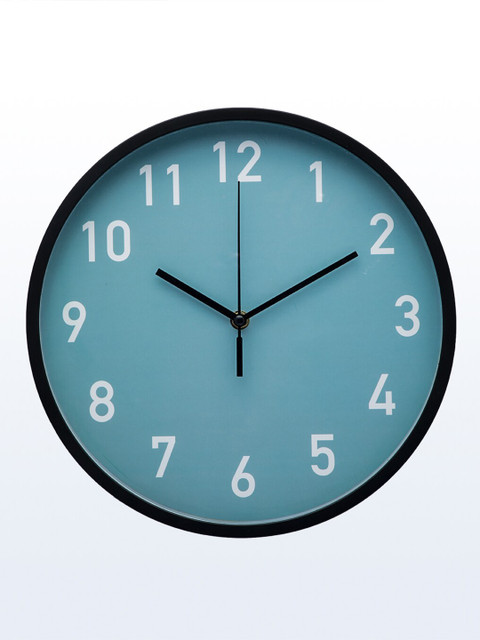

MARKET99 Black & Teal Contemporary Wall Clock