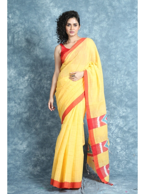 

Arhi Yellow & Red Woven Design Saree
