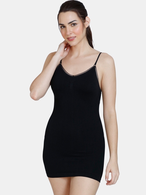 

Zivame Women Black Solid Body Shapewear