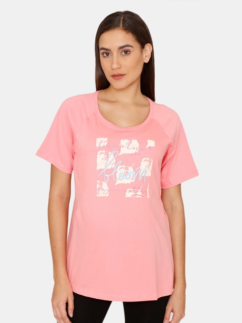 

Zivame Women Pink Printed Top