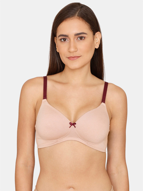

Rosaline by Zivame Beige Lightly Padded Bra RO1022FASHABRWN