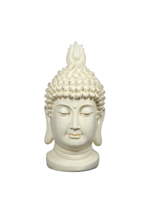 

TANSHA QUO White Polyresin Buddha Head Decorative Showpiece
