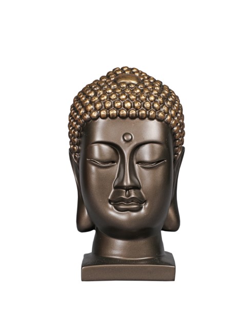

TANSHA QUO Brown Buddha Head Decorative Showpiece