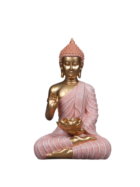 

TANSHA QUO Pink Polyresin Buddha Showpiece