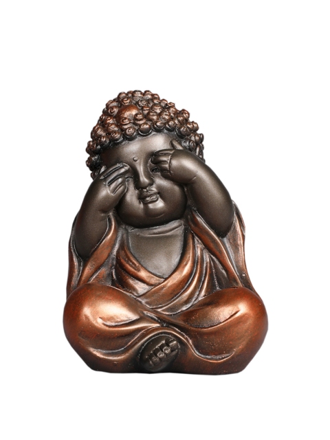 

TANSHA QUO Brown Polyresin Monk Showpiece