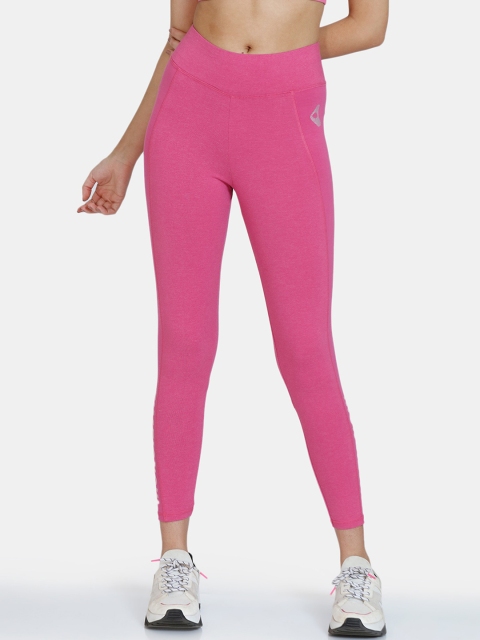 

Rosaline by Zivame Women Pink Solid Relaxed-Fit Tights