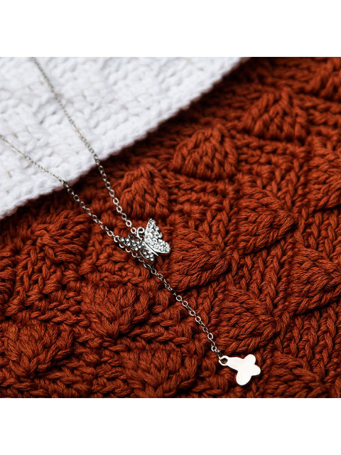 

Jewelz Silver-Toned Silver-Plated Chain