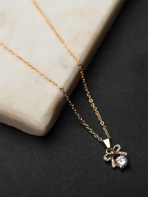 

Jewelz Women Gold-Plated Stone Studded Necklace