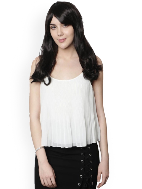 

thrift bazaar Women Black Medium Straight Hair Wig with Bangs