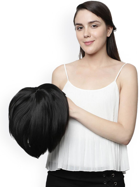 

thrift bazaar Women Natural Black Bob Cut Wig