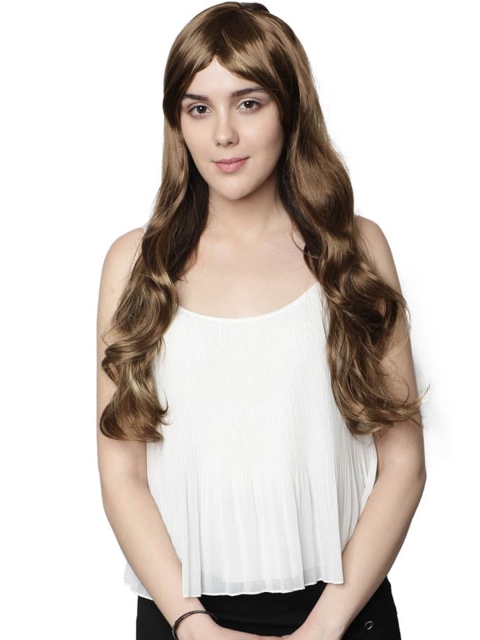 

thrift bazaar Highlighted Long Centre Parting Curly Extensions, Black