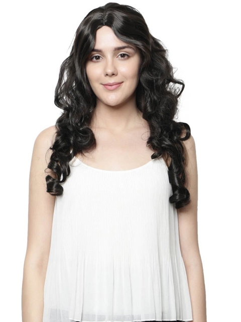 

thrift bazaar Brown Long Centre Parting Wavy Hair Wig