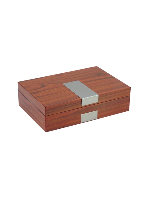 

Dsigner Brown Solid 6 Slots Wooden Watch Organiser Box