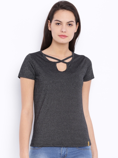 

Campus Sutra Grey Top
