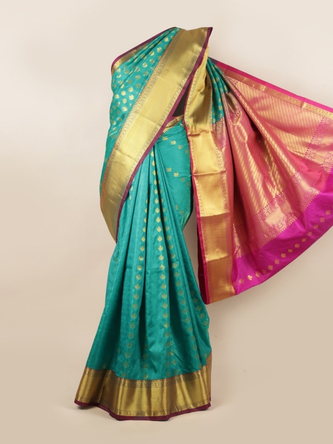

Pothys Green Art Silk Ethnic Motifs Woven Design Saree